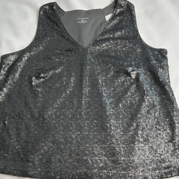 Sequins galore! Lane Bryant sequined tank top - Picture 1 of 5